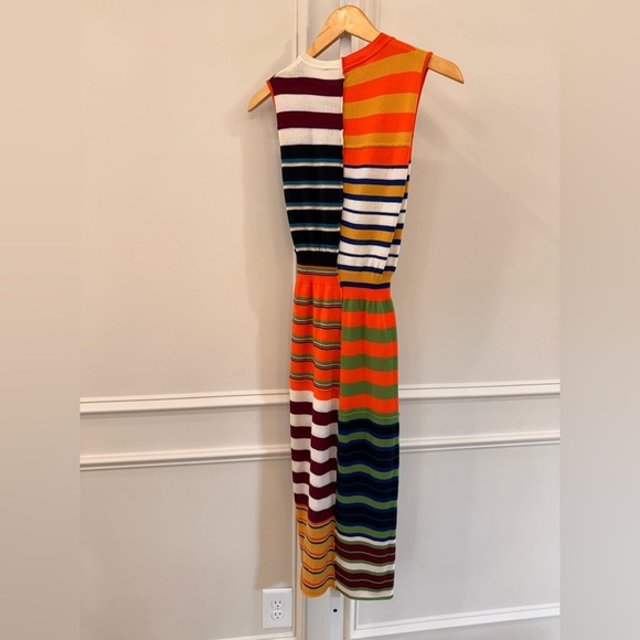 Marni Striped 100% Wool Midi Dress - Picture 10 of 11